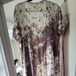 Crazy Train Cowhide print duster